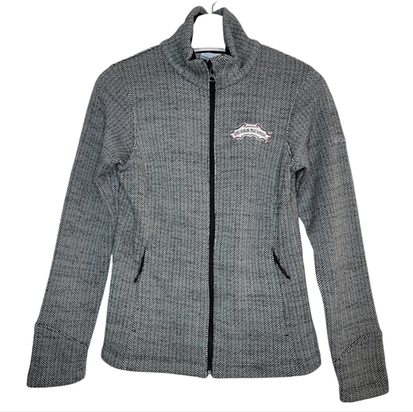 COLUMBIA Sierra Nevada Fleece Jacket Herringbone Classic Zip Up‎ Hiking Pockets - Picture 1 of 12